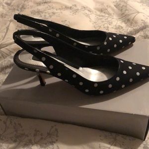 Polka Dot Slingback Pumps- WHBM